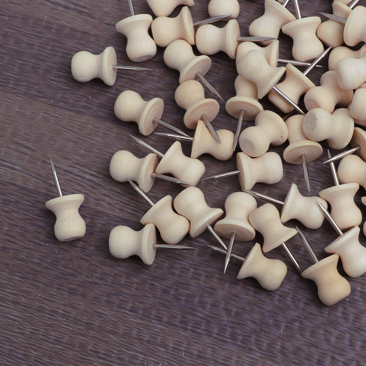 Star Map Poster - 100Pcs Wooden Star Pushpins Eco Friendly