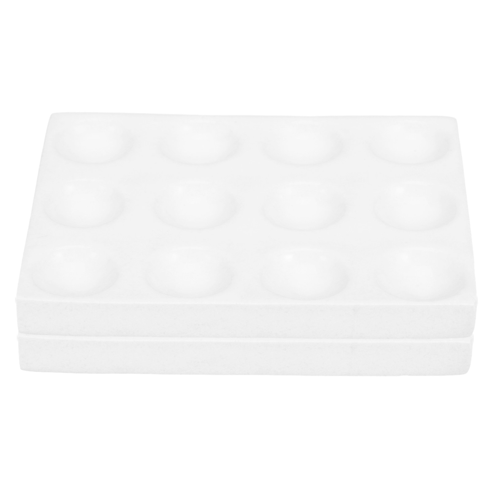 Science Experiment - Porcelain Reaction Plate 12 Cavities Compact