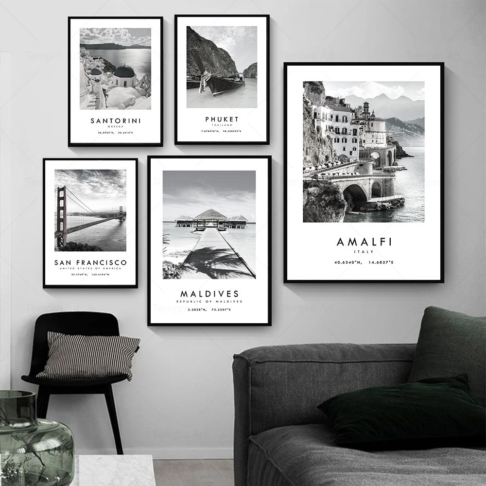 Black White City Travel Photog - огляд і ціна Star Map Poster