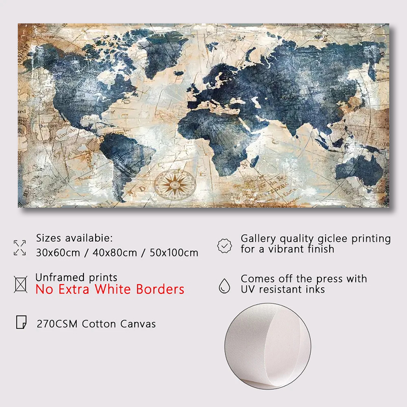 1pc Canvas Poster Vintage Art  - огляд і ціна Star Map Poster