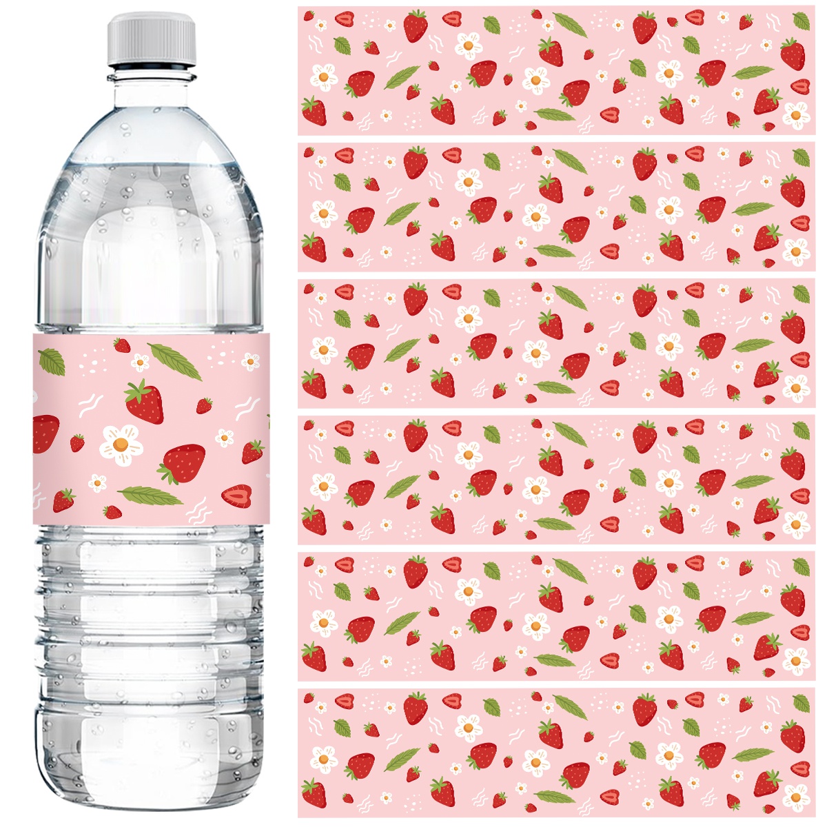 10pcs Strawberry Water Bottle  - огляд і ціна Science Of Happiness