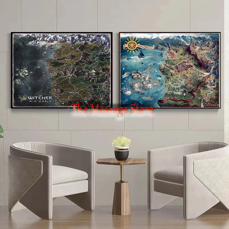 Witcher World Map Continent Lo - огляд і ціна Star Map Poster