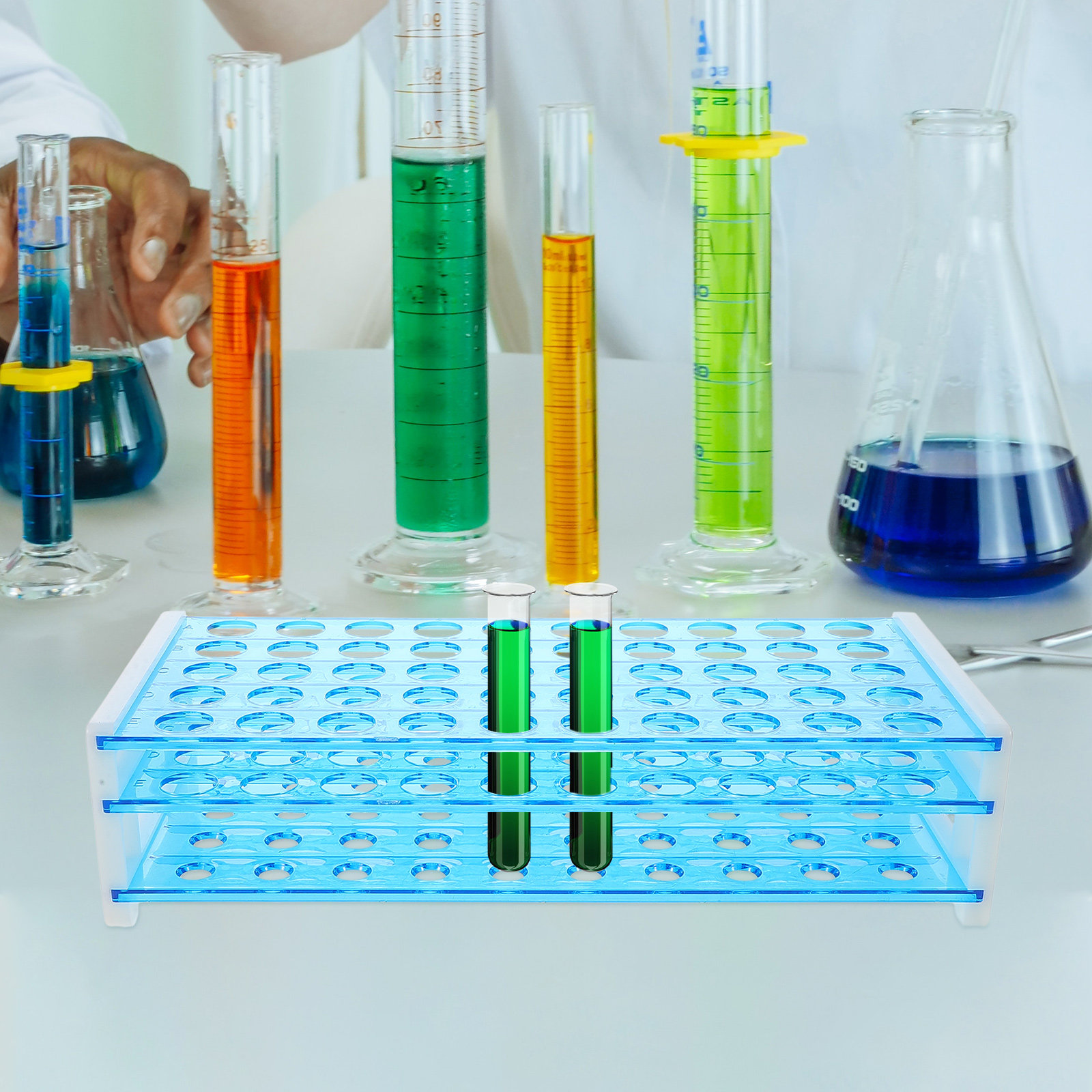50 Holes Test Tube Rack Lab Ac - огляд і ціна Science Experiment