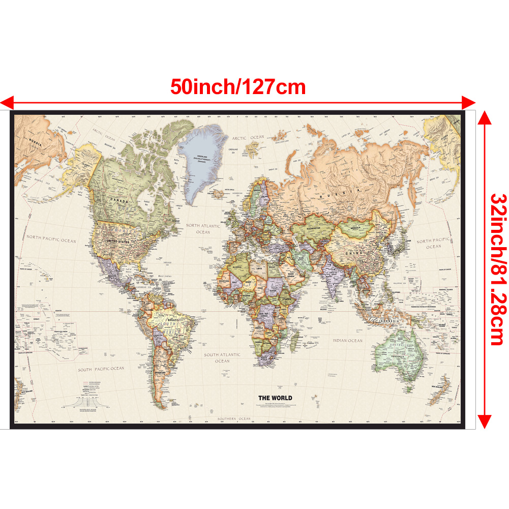 127x81cm/50x32inch Vintage Wor - огляд і ціна Star Map Poster