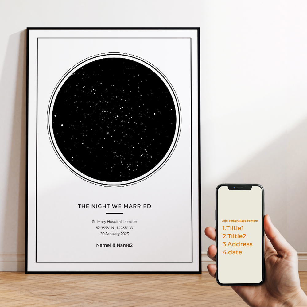 Modern Custom Personalized Nig - огляд і ціна Star Map Poster