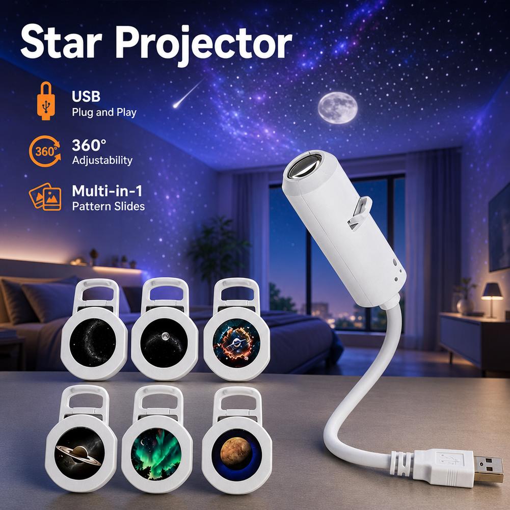 Multi-in-1 New USB Galaxy Star - огляд і ціна Planetarium Projector Home