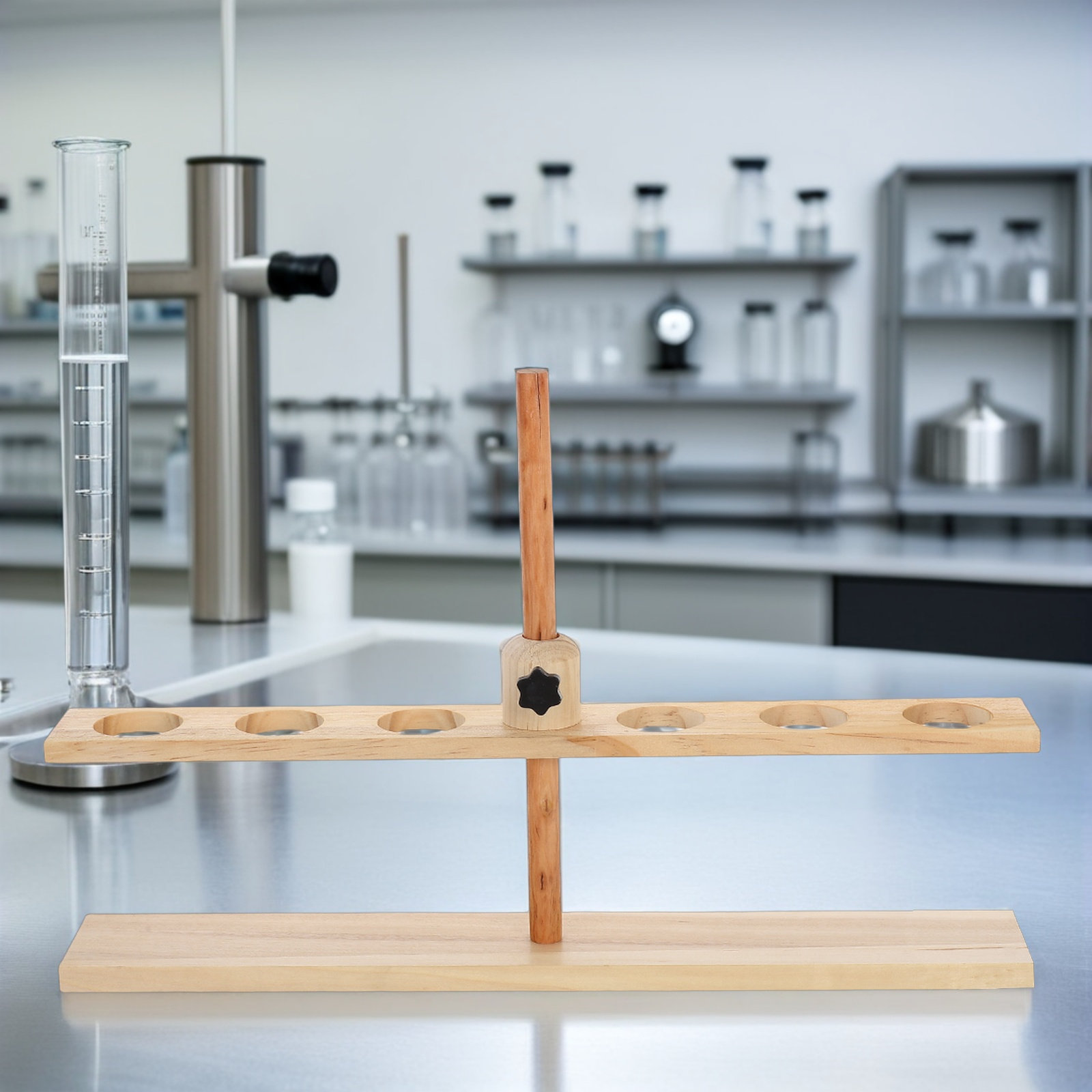 6 Hole Wooden Funnel Stand Adj - огляд і ціна Science Experiment